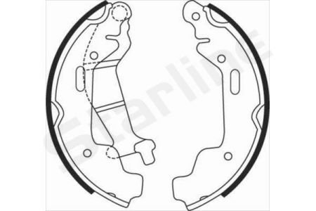 Тормозные колодки барабанные STARLINE BC 08110