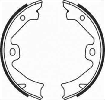 Тормозные колодки барабанные STARLINE BC 08140