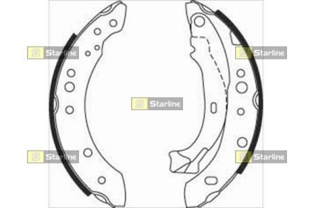 Тормозные колодки барабанные STARLINE BC 08150