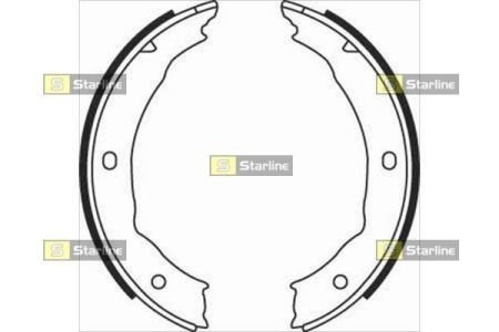 Тормозные колодки барабанные STARLINE BC 08400