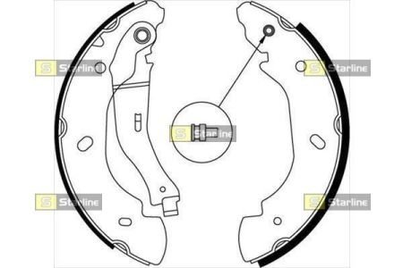 Тормозные колодки барабанные STARLINE BC 08580