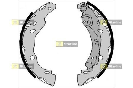 Гальмівні колодки барабанні STARLINE BC 08630