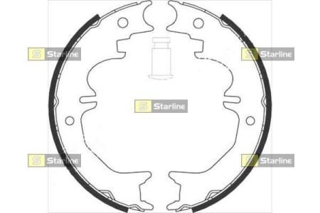 Тормозные колодки барабанные STARLINE BC 08850