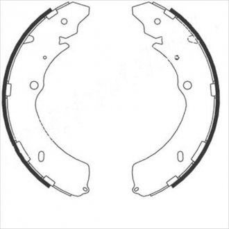 Тормозные колодки барабанные STARLINE BC 08910