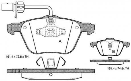 Тормозные колодки дисковые STARLINE BD S312