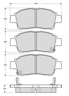 Гальмівні колодки дискові STARLINE BD S317 (фото 1)