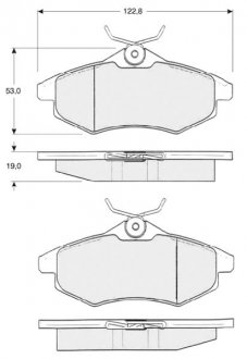 Гальмівні колодки дискові STARLINE BD S319