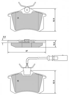 Тормозные колодки дисковые STARLINE BD S375