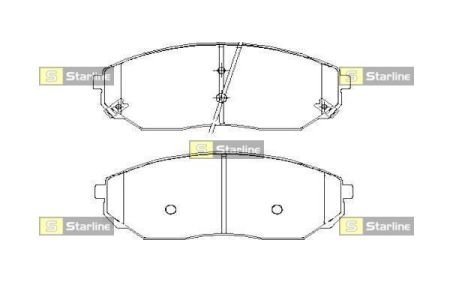 Тормозные колодки дисковые STARLINE BD S448