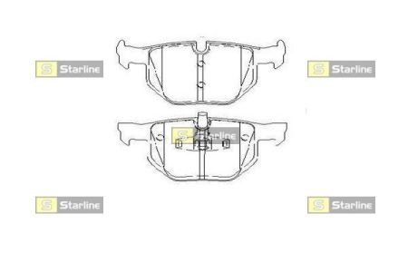 Тормозные колодки дисковые STARLINE BD S452