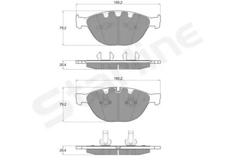Гальмівні колодки дискові STARLINE BD S741