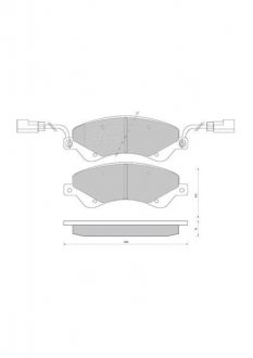 Тормозные колодки дисковые STARLINE BD S849P