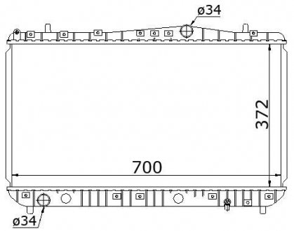 Радиатор охлаждения STARLINE DWA2073