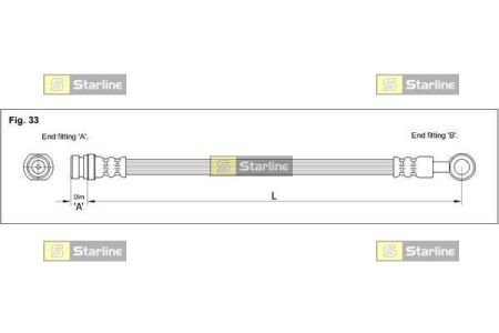 Гальмівний шланг STARLINE HA ST.1063