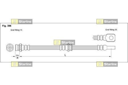 Тормозной шланг STARLINE HA ST.1113