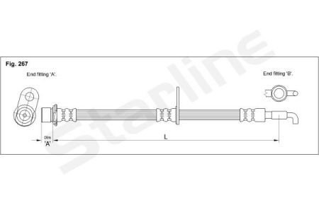 Тормозной шланг STARLINE HA ST.1189