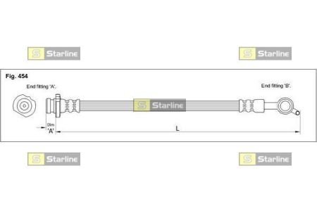 Тормозной шланг STARLINE HA ST.1204 (фото 1)