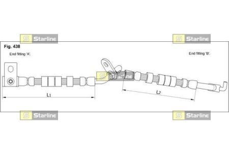 Тормозной шланг STARLINE HA ST.1245