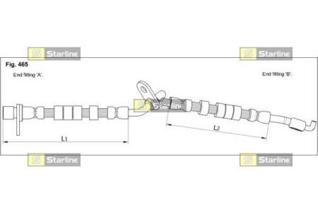 Тормозной шланг STARLINE HA ST.1249