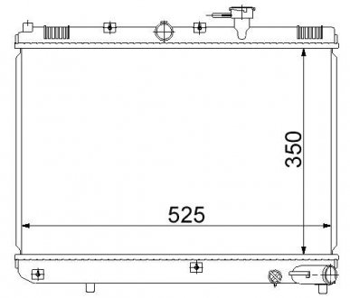 Радіатор охолодження STARLINE KA2054