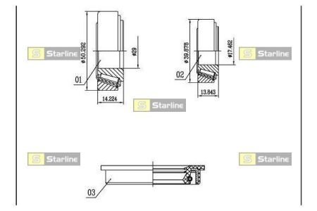 Подшипник колесный STARLINE LO 00528