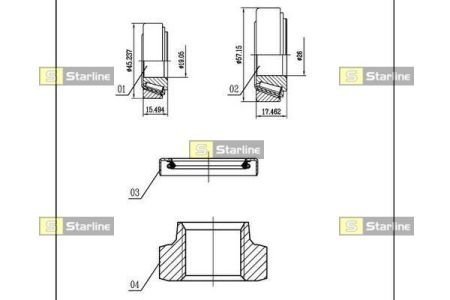 Підшипник колісний STARLINE LO 00926L