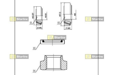 Подшипник колесный STARLINE LO 00926R