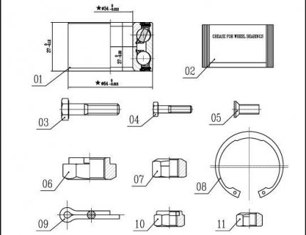 Подшипник колесный STARLINE LO 01358