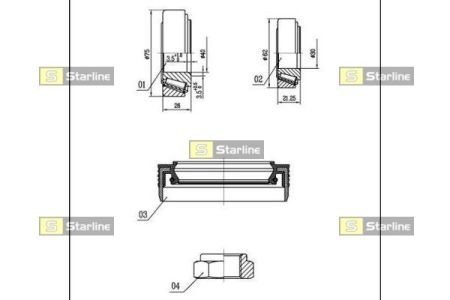 Подшипник колесный STARLINE LO 03430