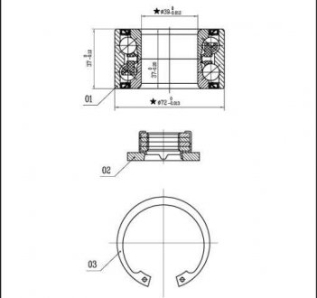 Подшипник колесный STARLINE LO 03531