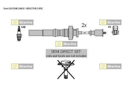 Комплект кабелей зажигания STARLINE ZK 5308 (фото 1)