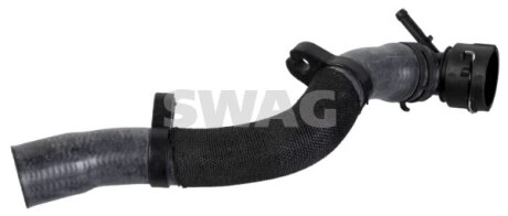 Патрубок системи охолодження гумовий з фітингами SWAG 33104886