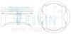Поршень ДВС 0.5 (4шт.+пальцы) Hyundai 2.0 (G4KD) IX-35 (09-), Sonata (09-), Tucson (09-) TEIKIN 51144-050 (фото 1)