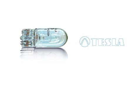 Лампа накала 12VW21/5W 12V, W3x16q (2х к-нт.) (кратно 10) TESLA B62401