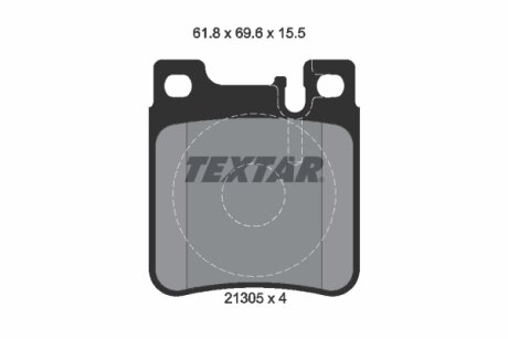 Тормозние колодки дисковие TEXTAR 2130504