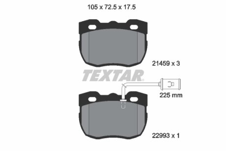 Комплект гальмівних колодок TEXTAR 2145905