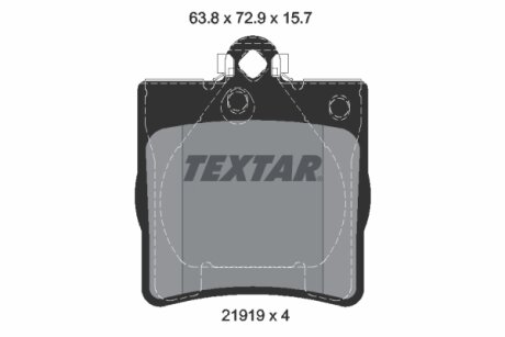 Комплект гальмівних колодок TEXTAR 2191903