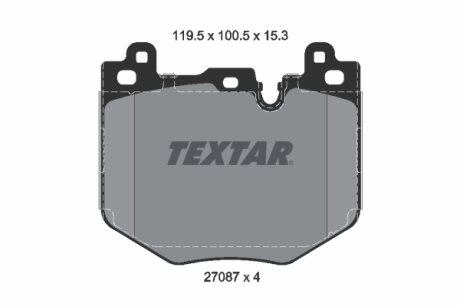Комплект гальмівних колодок TEXTAR 2708701