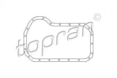 Прокладка масляного поддона VW 1,9SDI 95- TOPRAN / HANS PRIES 100 293