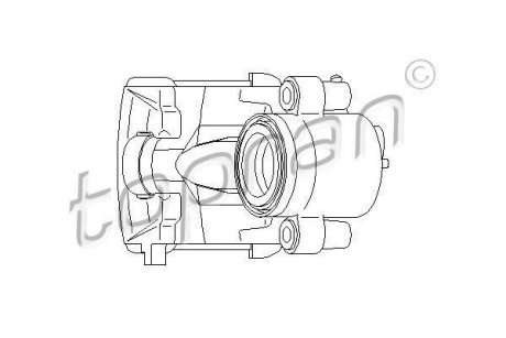 Тормозной суппорт TOPRAN / HANS PRIES 110283