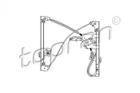 Стеклоподъемник передний левый TOPRAN / HANS PRIES 111 257