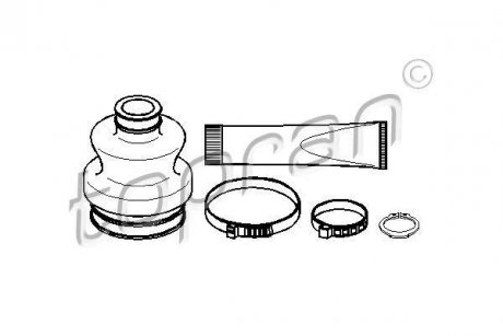 Пыльник ШРУСа TOPRAN / HANS PRIES 401 236 (фото 1)