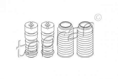 Пилозахисний комплект на 2 амортизатори TOPRAN / HANS PRIES 915 017