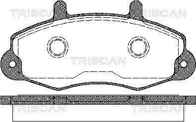 Колодки гальмівні передні TRISCAN 811016969