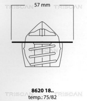 Датчик увімкнення вентилятора Peugeot 92/88-97/92°C TRISCAN 86201875