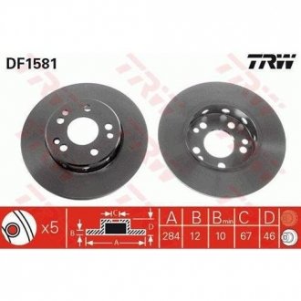 Диск тормозной TRW DF1581