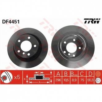 Гальмівний диск TRW DF4451