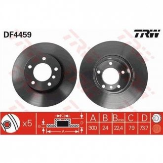 Диск тормозной TRW DF4459