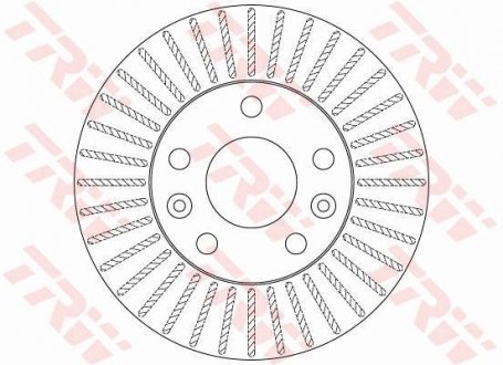 Диск тормозной TRW DF6200