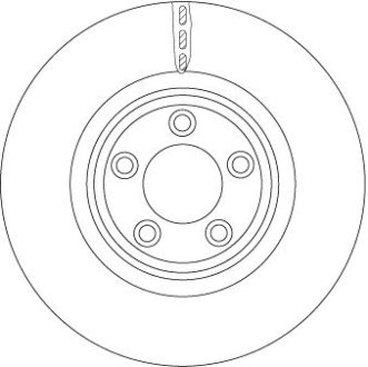 Диск тормозной JAGUAR S-Type/XF/XK "F D=326mm "02-15 TRW DF6223S (фото 1)